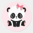 Recherche de panda rose autocollants Adorable