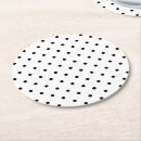 Recherche de motif pois dessous de verres Noir et blanc