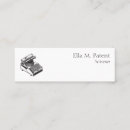 Recherche de vieille machine à écrire cartes visite Type