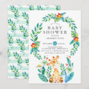 Recherche de giraffe baby shower garçon invitations Jungle