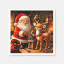 Recherche de père noël vintage serviettes Nostalgique