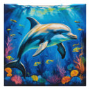 Recherche de peinture de dauphin posters Nature
