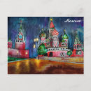 Recherche de vintage moscou cartes postales Illustration