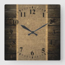 Recherche de toile de jute horloges Élégant