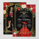 Recherche de red rose 16ans anniversaire invitations Quinceanera