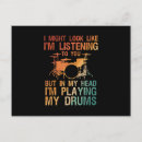 Recherche de drums cartes postales Batteur