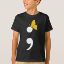 Recherche de semicolon tshirts Dépression