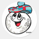 Recherche de jeu de golf autocollants Golfeur
