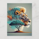 Recherche de lions africains cartes postales Faune