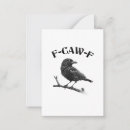 Recherche de oiseau noir et blanc vœux cartes Gothique