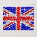 Recherche de drapeau du royaume uni cartes postales Bleu