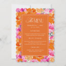 Recherche de menu orange mariage invitations Aquarelle