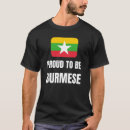Recherche de la birmanie tshirts Drapeau