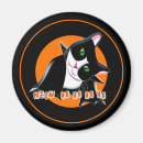 Recherche de chat noir et blanc magnets Halloween
