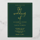 Recherche de emerald green mariage invitations Feuille d'or