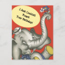 Recherche de éléphants vintages cartes postales Coloré