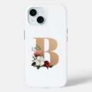 Recherche de monogramme b iphone coques Fleurs