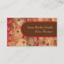 Recherche de dentelle brune cartes visite Chic