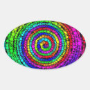 Recherche de motif en spirale autocollants Coloré