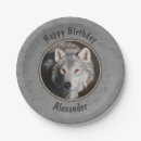 Recherche de loup assiettes Faune