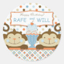 Recherche de anniversaire jumeaux autocollants Pois