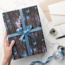 Recherche de lucioles papier cadeau Bleu