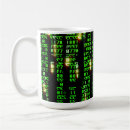 Recherche de vert de matrice café tasses Technologie