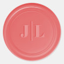 Recherche de joint de cire autocollants Initiales