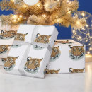 Recherche de tête de tigre papier cadeau Animal