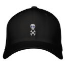 Recherche de crâne et os casquettes Brodée