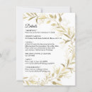 Recherche de gold leaf invitations Feuille
