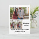 Recherche de enterrement vie de garçon invitations Noir et blanc