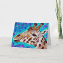 Recherche de peinture de girafe posters Bleu