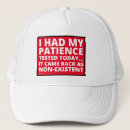 Recherche de la patience casquettes Humour