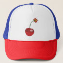 Recherche de cerises casquettes Rouge