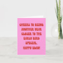 Recherche de sarcasme vœux cartes D'anniversaire amusante