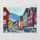 Recherche de norway cartes postales Aquarelle