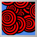 Recherche de spirale posters Rouge