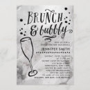 Recherche de champagne brunch bridal shower invitations Moderne