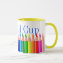 Recherche de crayon coloré tasses Amusement