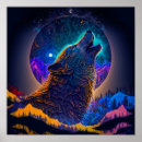 Recherche de loup mystique posters Faune