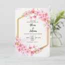 Recherche de fleur de cerisier mariage invitations Moderne contemporain simple