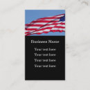 Recherche de combattant cartes visite Drapeau américain