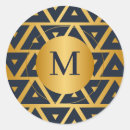 Recherche de monogrammes triangle autocollants Motif