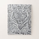 Recherche de tigre blanc puzzles Nature