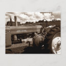 Recherche de tracteurs vintages cartes postales Vert