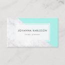 Recherche de marbre blanc moderne cartes visite Chic