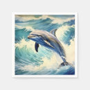 Recherche de dauphin serviettes Bleu