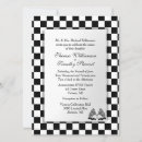 Recherche de voiture mariage invitations Noir et blanc