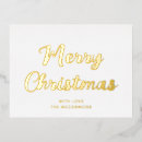 Recherche de or et blanc cartes postales Écriture manuscrite